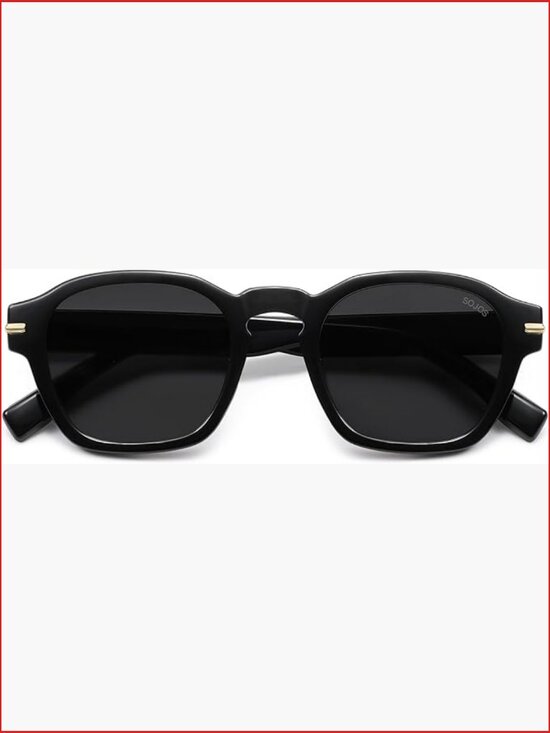 Vintage Retro Square Polarized Sunglasses for Women Men main image 4